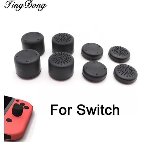 8 in 1 Silicone Anti-Slip Enhanced Thumb Stick Cap For Nintendo Nintend Switch NS NX Joy-Con Controller Thumbsticks Grips Cover