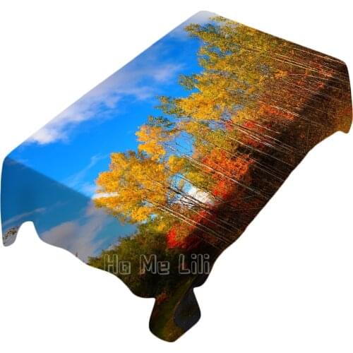 Northern Hardwood Forest Landscape Tablecloth Indoor And Outdoor Art Decoration