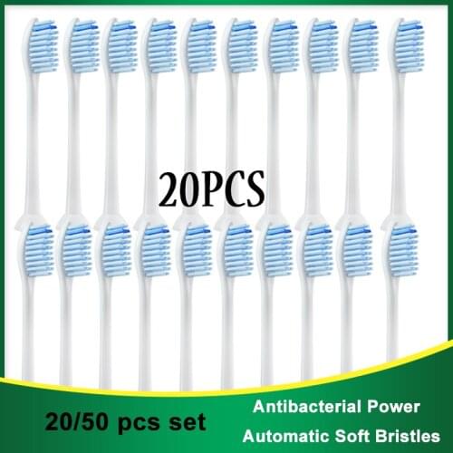 Replacement Brush Head20-50 Pieces Soft Electric Toothbrushof Sonic DuPont Cleaning/health/convenience Brush Head
