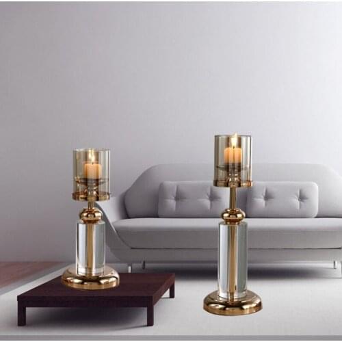 Candles home decoration candle candlesticks kitchen restaurant living room crystal Candle Holders stand 50XX025