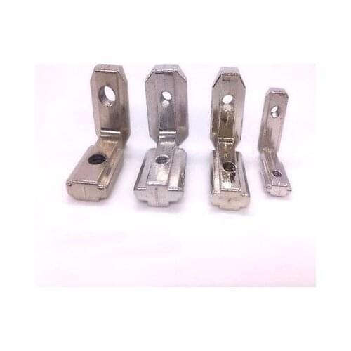 T Slot L-Shape 2020 3030 4040 4545 Aluminum Profile Interior Corner Connector Joint Bracket