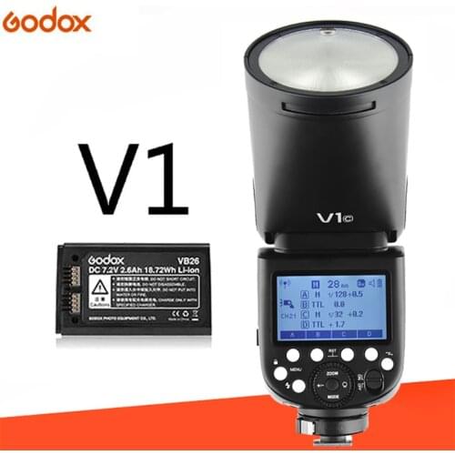 Godox V1 Flash V1C V1N V1S V1F V1O TTL 1/8000s HSS 2600mAh lithium battery Speedlite Flash for Canon Nikon Sony Fujifilm Olympus