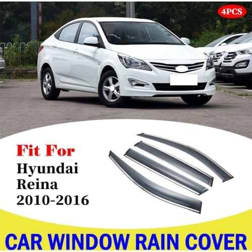 Weather Shield For Hyundai Reina Car Styling Window Rain Shade Protector Cover Trim Frame Exterior Accessories 2010-2016