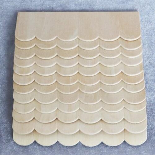 1:12 Dolls House Miniature Wood Roof Tiles Micro Accessories Decorative Toys