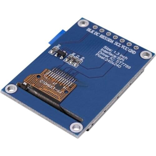 1.3 Inch Ips Hd Tft St7789 Drive Ic 240 X 240 Spi Communication 3.3V Voltage Spi Interface Full Color Tft Lcd Display