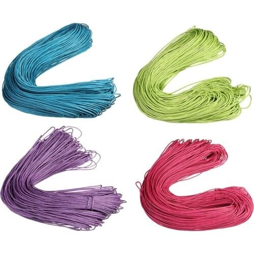 1mm leather rope wax rope multicolor round cowhide rope leather thread for DIY bracelet jewelry