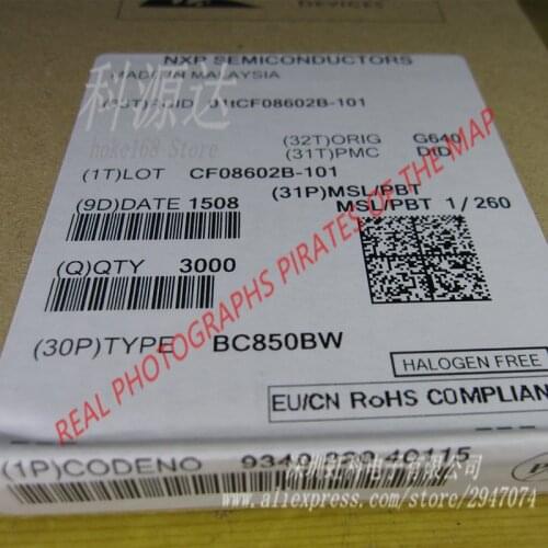 100pcs/lot BC850BW SOT-23 BC850 In Stock