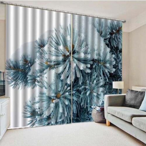 3D Customized Photo Curtains Christmas Decorations for Home Blackout Window Curtains For Living Room Bedroom Drapes cortinas