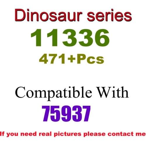 471Pcs 11336 Building Block Toy Dinosaur Series 75937 Assembled Building Block Childrens Toy Gifts