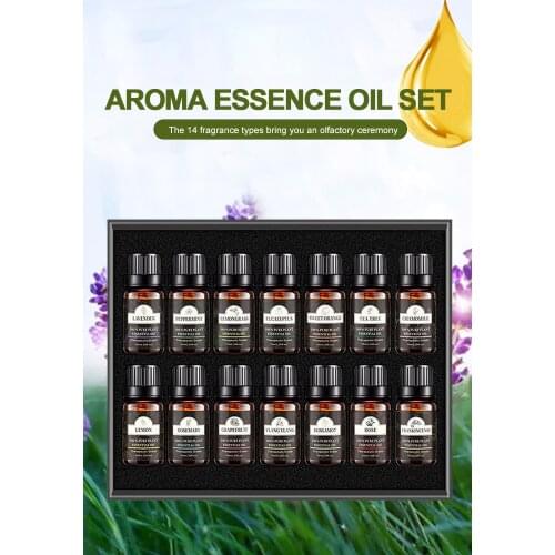 6/10/12/14/36PCS Essential Oils Set 10ml Lavender Diffuser Pure Essential Oils Rose Eucalyptus Mint Tea Tree Aroma Oil