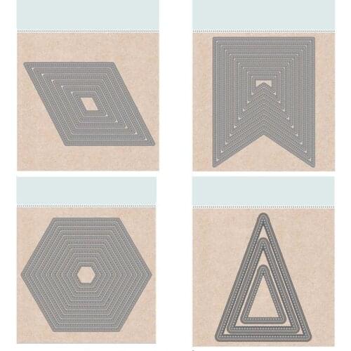 Basic Style Metal Cutting Dies for Scrapbooking Handmade Tools Mold Cut Stencil New DIY Card Make Mould Model Craft Decoration