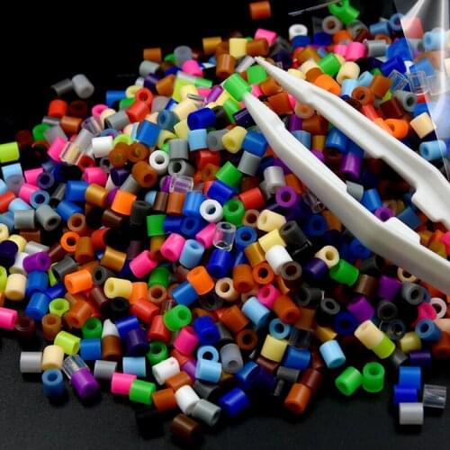 Beads 5mm 500pcs Randomly Mixed Hama Fuse Beads DIY Toy Puzzle Kids Child Intelligence Educational Toy Beads Cylinder