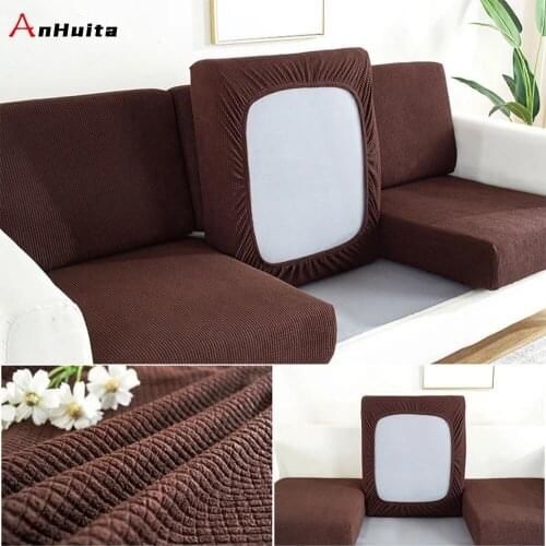 Sofa cushion cover, removable and washable polar fleece stretch sofa cover, pet and children furniture protection cover