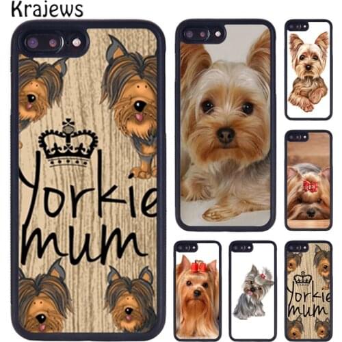 Krajews Yorkshire Terrier Yorkie Dog Phone Case For iPhone X XR XS 11 12 Pro MAX 5 6 6S 7 8 Plus Samsung Galaxy S7edge S8 S9 S10