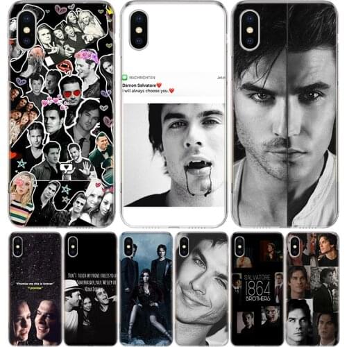 The Vampire Diaries Damon Salvatore Phone Case for Apple Iphone 11 12 X Xs Pro Max Mini XR 7 8 6 6s Plus 7G 6G 5G 5S 5 SE +Shell