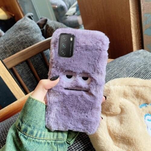 Cute Stuffed Biscuit Monster Case For Xiaomi Redmi Note 9 9s 9C 8T 8 7 6 6A 9A 7A Mi 10 10T Pro Lite Poco X3 NFC M3 Cover Coque