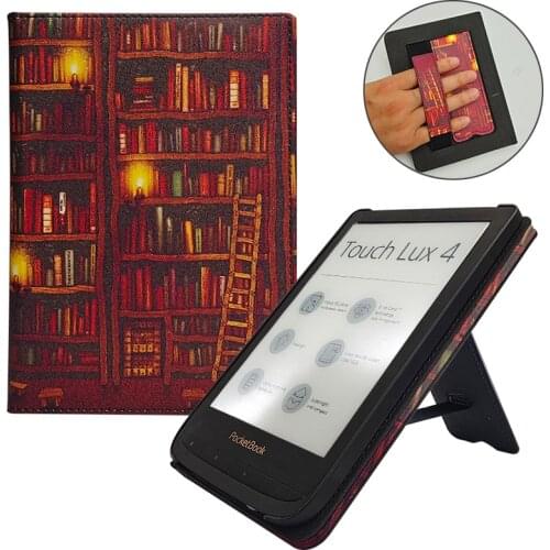 Pocketbook Touch HD 3/Basic Lux 2/Touch Lux 4 Stand Case (PB616/627/632) with Smarter Sleep/Wake & Hand Strap Magnetic Cover