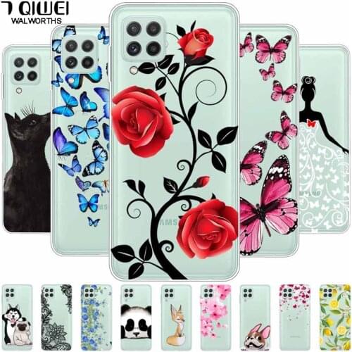 For Samsung Galaxy M32 Case Transparent Clear Soft TPU Back Cover for Samsung A12 Nacho / M62 M 32 Phone Cases Silicone Fundas