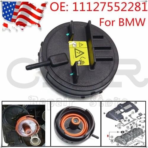 Good Quality Engine PCV Valve Cover for BMW Auto Repair Kit 11127552281 11 12 7 552 281 11-12-7-552-281 E82 E90 E70 Z4 X3 X5