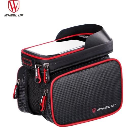 WHEEL UP Universal Touchscreen Waterproof Bike Top Front Tube Bag Phone Holder Support GPS Bicycle velo Cycling Phone Case
