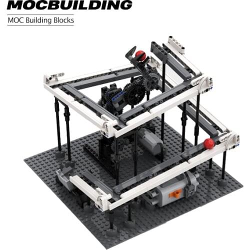 458PCSMoc Building Blocks Kid Gift Toys motion Electric Brick Sisyphus Automata Perpetual Version And Educational Toys Pyramid