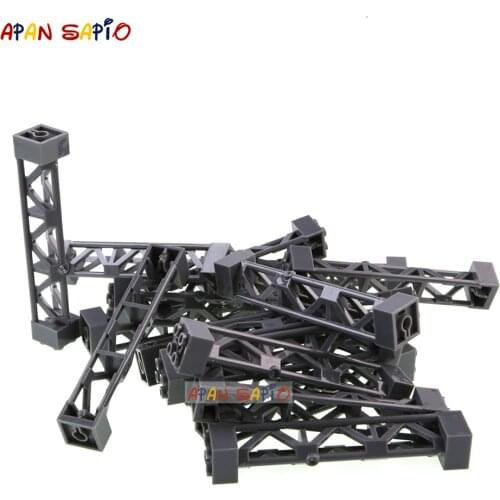 20/50pcs DIY Building Blocks 2x2x10 Support Colum Bricks Educational Plastic Toys for Children Size Compatible With 58827 Gifts