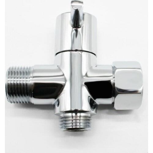 1/2inch Brass 3Ways Diverter Valve Joint Adapter For Shower Head Sprinkler T Shape Adapter Connector For Angle Valve Hose Bath