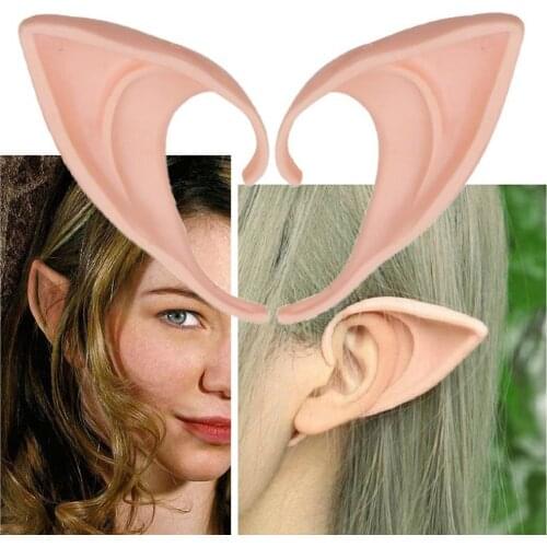 Hot Sell Halloween Glow in The Dark Fairy Cosplay Anime Fake Elf Cute Ears Props Pixie Costume Easter Decoration