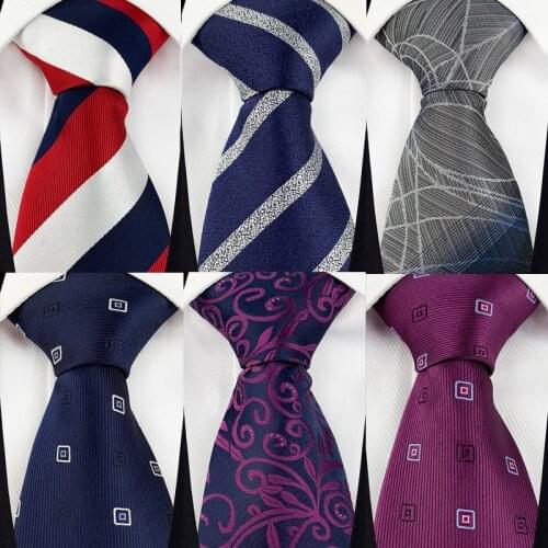 Linbaiway 2021 Classic Mens Striped Neck Ties for Men Vestido Polyester Tie Gravata Necktie Business Bridegroom Tuxedo Neck Tie