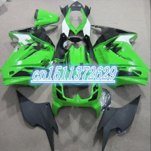 Customize Bodywork FOR KAWASAKI ZX250R EX250 2008 2009 2010 2011 2012 EX 250 ZX 250R body kit EX250R 08-12 Fairings GREEN