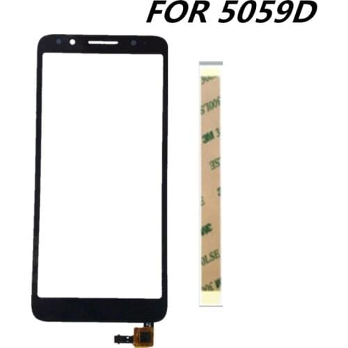 New 5.3inch For Alcatel 1X 5059D 5059 touch Screen Glass sensor panel lens glass replacement for Alcatel 1X 5059D cell phone
