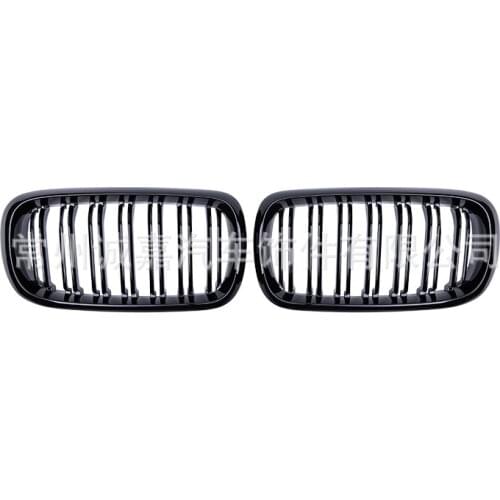 Suitable for F15f16 Bmw 14-17 X5x6 F15 F16 Double Line Bright Black China Open Grille