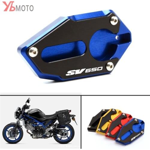 Motorcycles Kickstand Foot Side Stand Extension Pad Support Plate For SUZUKI SV650X 2018-2020 SV650 SV 650 2016-2020 2021