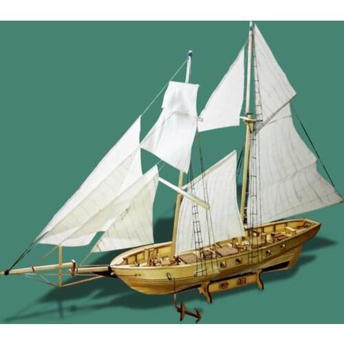 Assembling Model Harvey Wooden Ship Handcraft DIY Sailboat Assembly Model Buildings Boats Children Educational Gift Toys