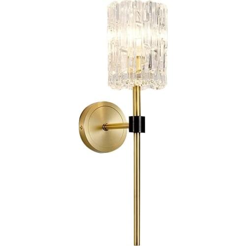 Modern Golden Glass Wall Light Nordic Wall Lamp For Living Room Bedroom Bedside Sconce Hallway Aisle Home Decor Lighting Fixture