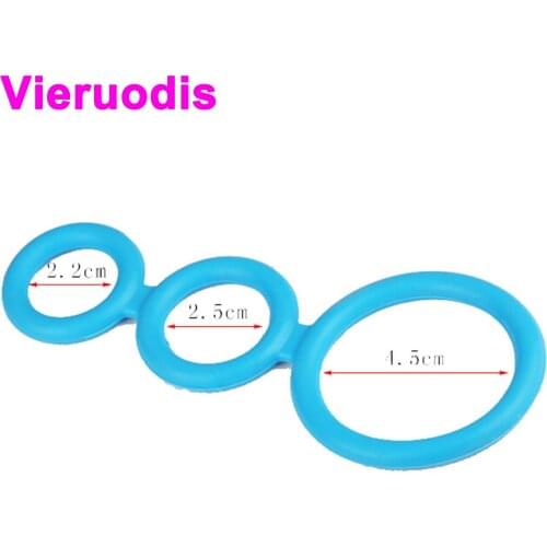 Three Candy Color Cock Cages Penis Extension Rings Delay Premature Ejaculation Cock Rings Sex Toys for Men Erotic Sex Penis Ring