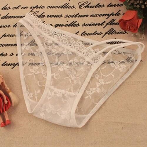 Sexy Women Underwear sexy lace womens panties transparent Female briefs seamless panties lingerie Ladies Lace G String Thongs