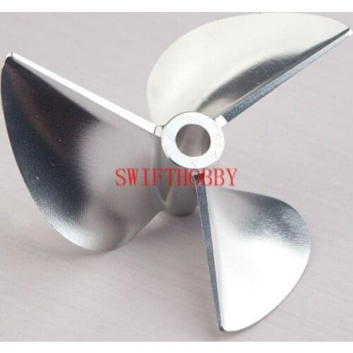 CNC 1/4 Aluminum Propeller 74mm Positive 3 bladed 1474 Prop P1.4 RC Boat
