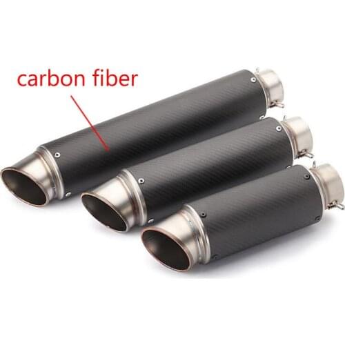 38-51mm 60mm Motorcycle Exhaust Muffler Pipe Carbon Escape gp project For gsr 600 750 crf 230 cb650f with DB killer