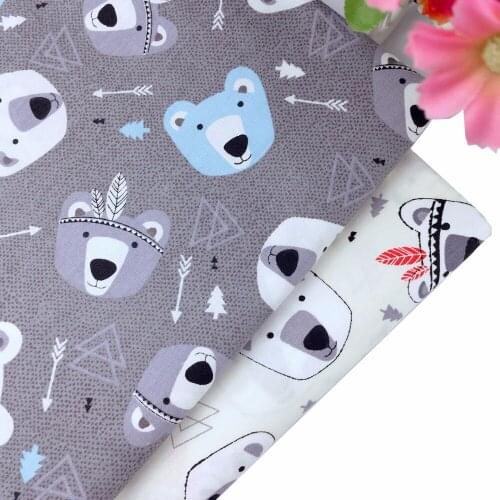 100% Cotton Fabric For Sewing Patchwork Baby Home Textile Tilda Quilting Doll Body Cloth Syunss Diy Tissus Cloth Cute Dog Head