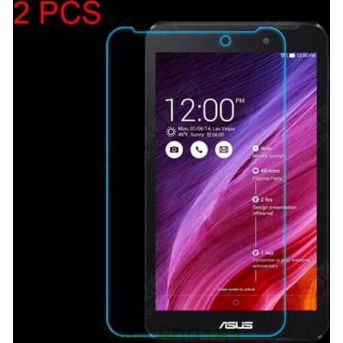 2 PCS Tempered Glass Screen Protector Film for Asus Fonepad 7 FE170CG FE170 FE7010CG K012 7 inch Tablet +Cleaning Wipes