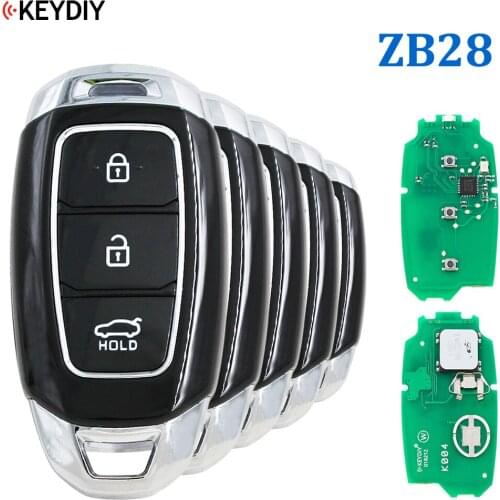 5PCS, KEYDIY ZB Series Universal Smart Key ZB28 for KD-X2 Car Key Remote Replacement Fit More than 2000 Models