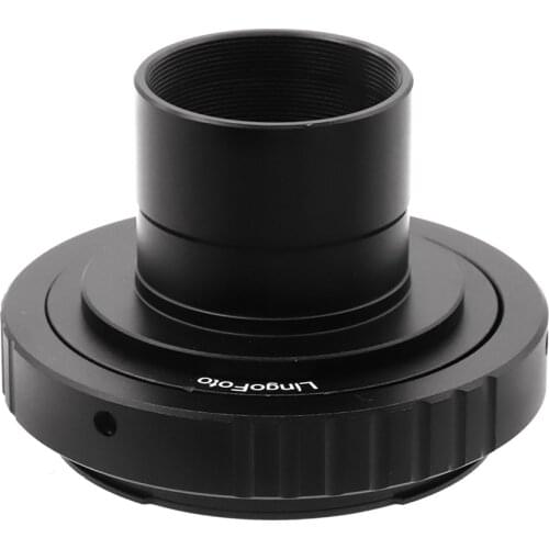 1.25 inch to T2 (M42x0.75) Telescope Mount Adapter + Camera T2 Adapter Ring for Canon EOS EF,Sony Alpha,Nikon F,Pentax K cameras