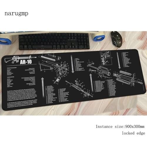 AK47 mousepad AR10 gaming mouse pad big gamer mat 900x400mm game computer desk padmouse keyboard AR15 large play mats