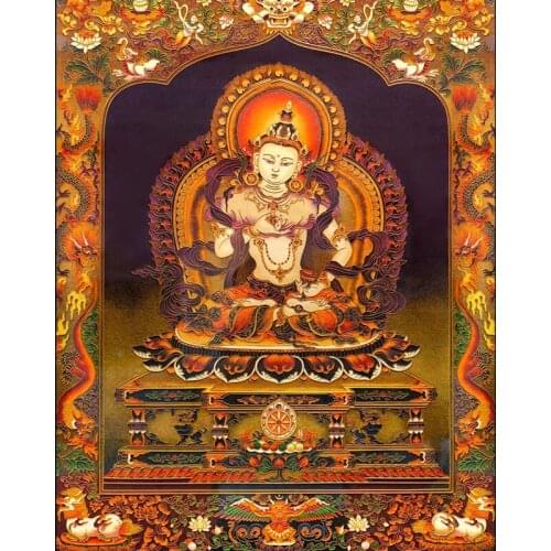 DIY 5d Diamond Painting completely King Kong Buddha lines Set for Embroidery Accessories Needleworks mosaic Cross stitch Y0982