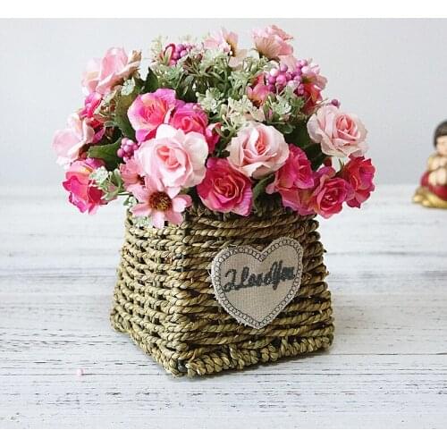 1PC Feili Rose Artificial Flowers Bouquet Home Wedding Party Floral Arrangement Decoration Plants