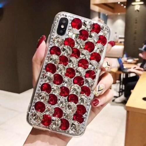 Phone Case For Samsung Galaxy S6 S7 S8 S9 S10 S20 S21 Plus Note 5 8 9 10 20 Ultra Luxury Rhinestones Glitter Case Cover Crystal