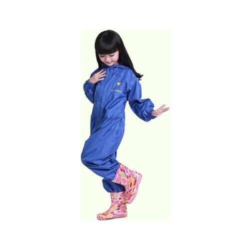 Outdoor kids Nylon thin raincoats boy girl sport waterproof Windbreak Rainsuit children child safety shine tapes rainwear