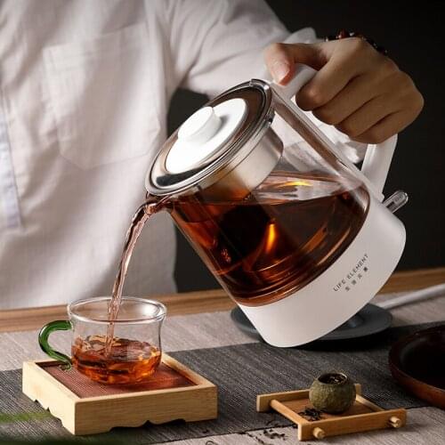 ZK30 220V Electric Kettle Teapot Glass Boiled Tea Pot Health Preserving Pot Tea Maker 2 Gear Kitchen Warm Kettle 800ml