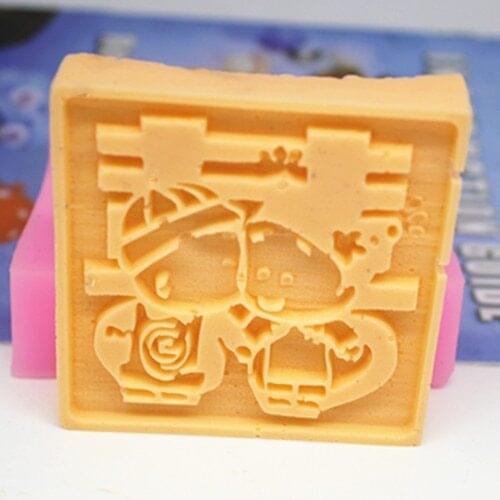 Soap mold/handmade soap mold/silicone mold/soap die/silica gel soap die couple double happiness